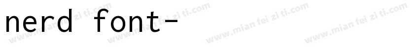 nerd font字体转换